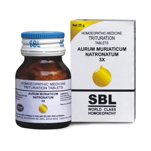 SBL Aurum Muriaticum Natronatum Trituration Tablet 3X